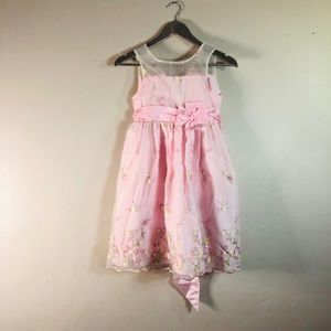 Jona Michelle Pink Girls formal Dress 6x Floral